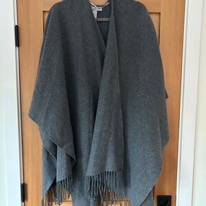 Wool/Cashmere Fringe Shawl